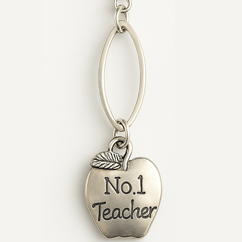 No.1 Teacher Apple Earrings