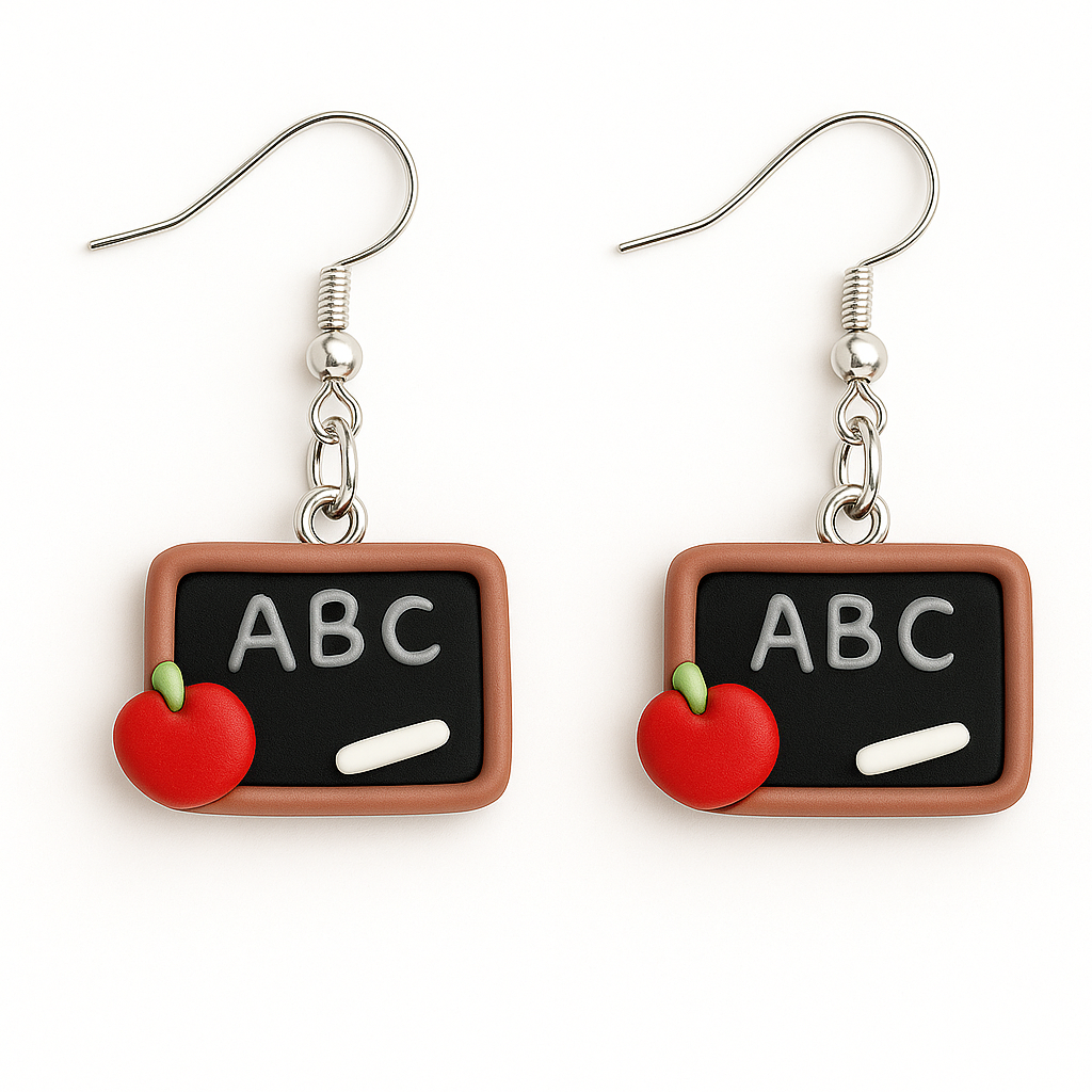 Teacher Chalkboard Earrings