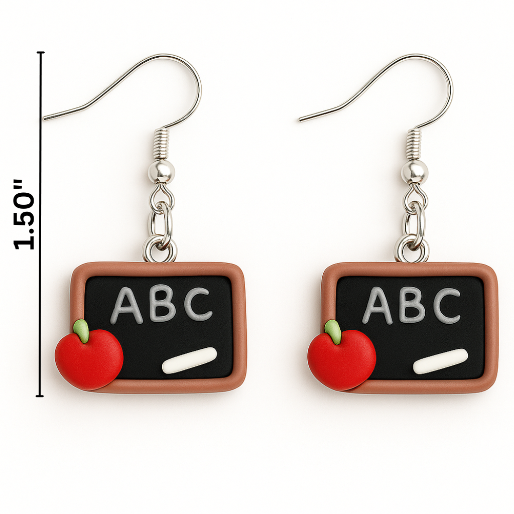 Teacher Chalkboard Earrings